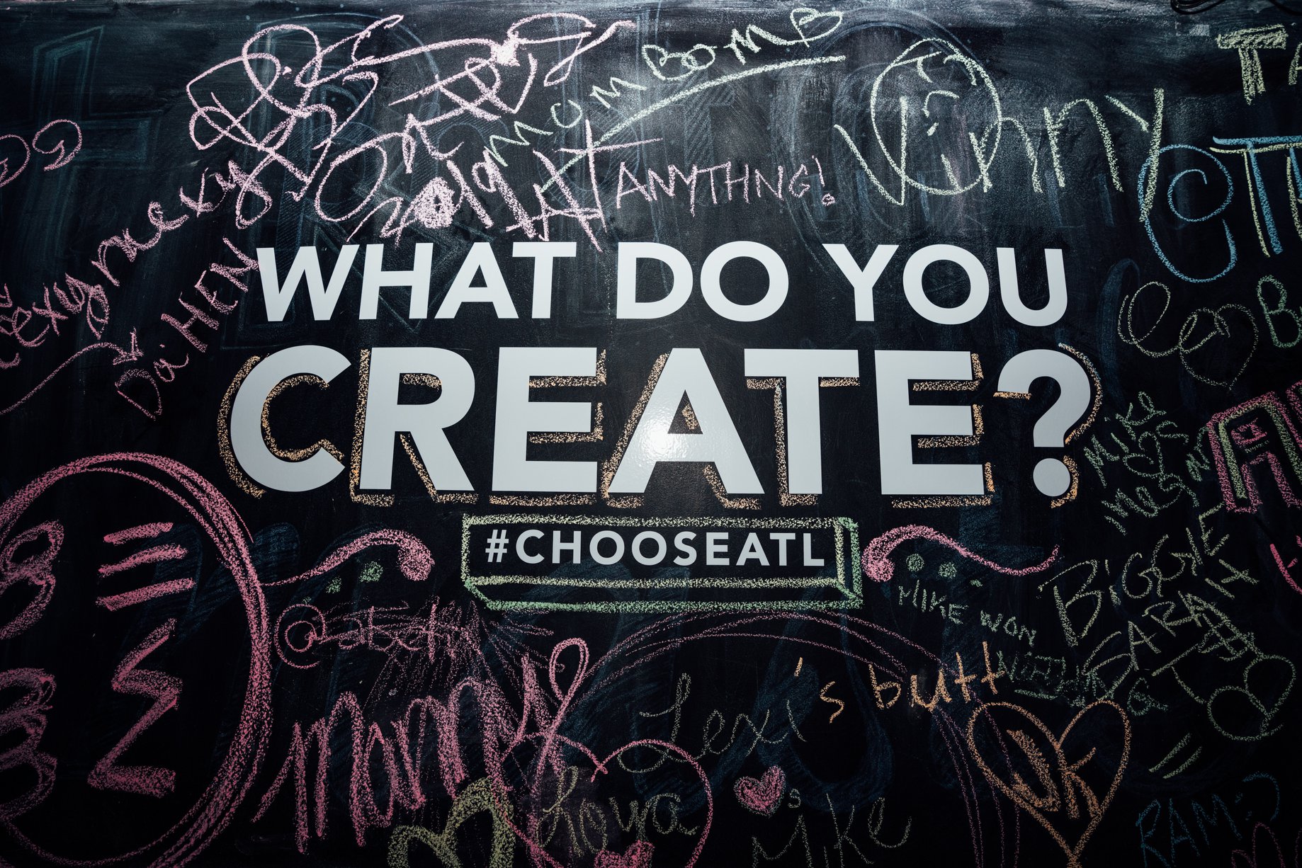 ChooseAtl chalkboard